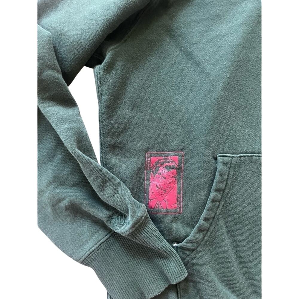 Joker Jean Michel Basquiat Uniqlo Pullover Hoodie Dark Green Men's Xs - Picture 3 of 4